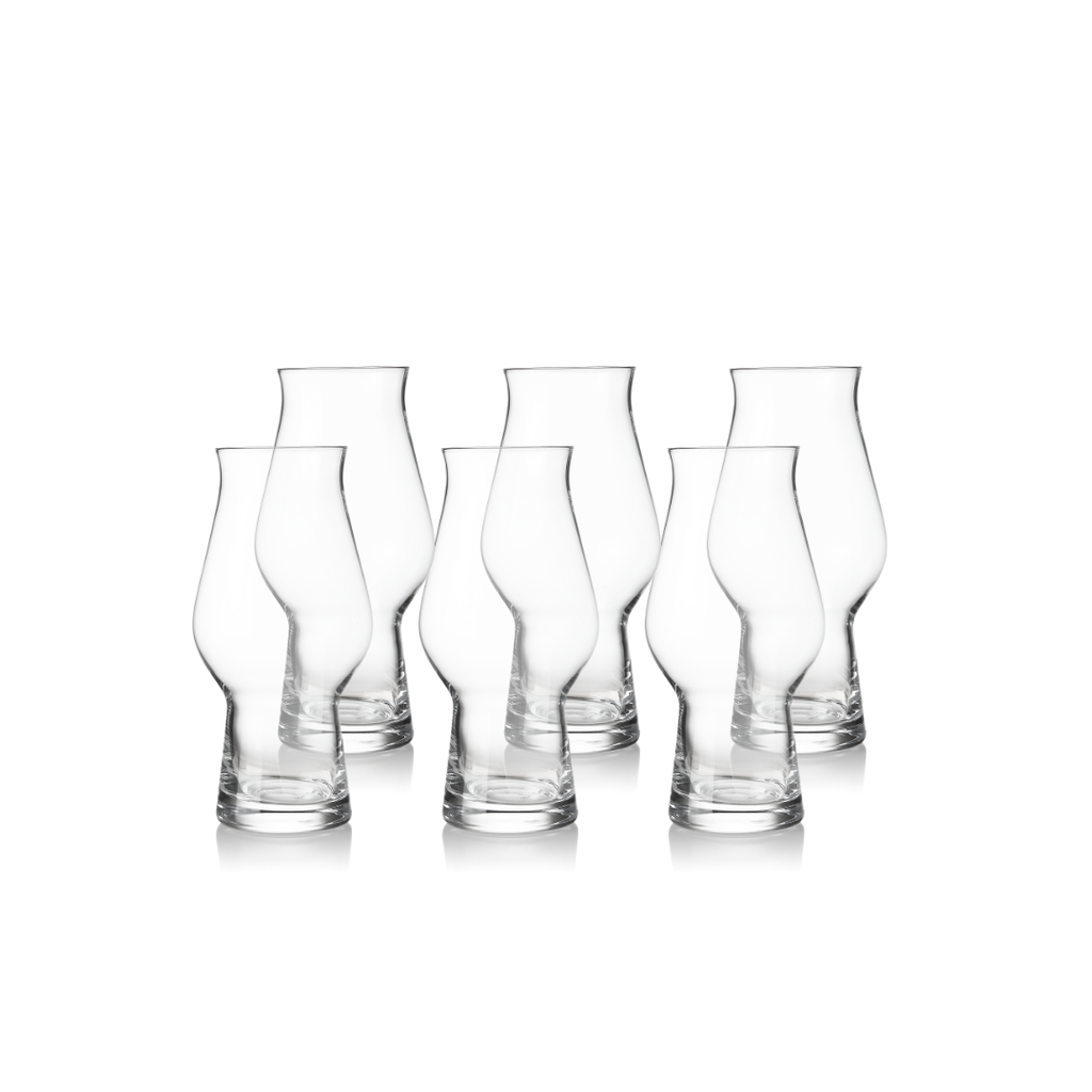 6 Putney Crystal Beer Glasses