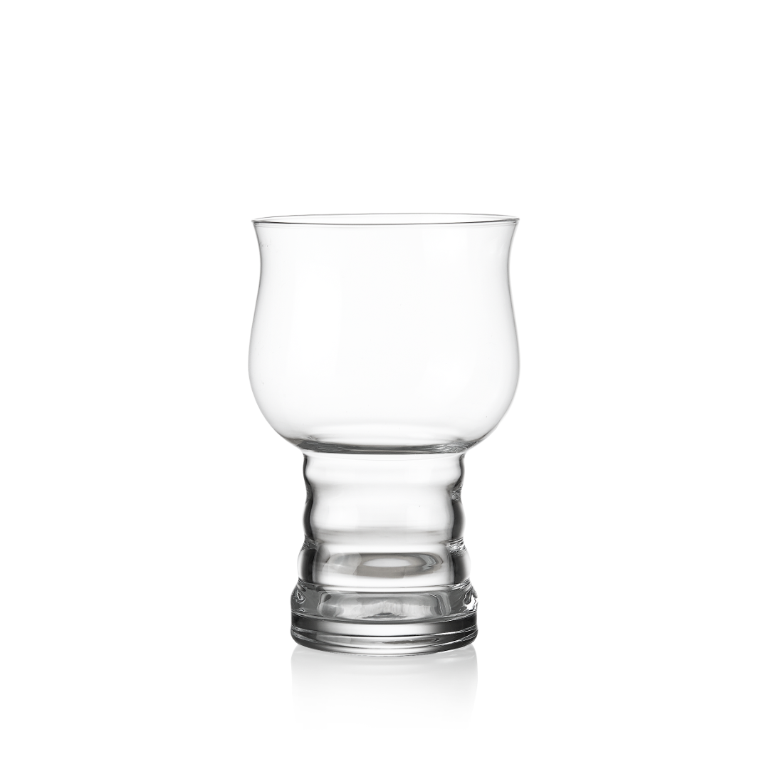 6 Hackney Crystal Beer Glasses