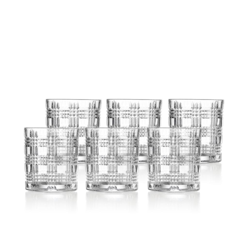 6 Fulham Crystal Glass Tumblers