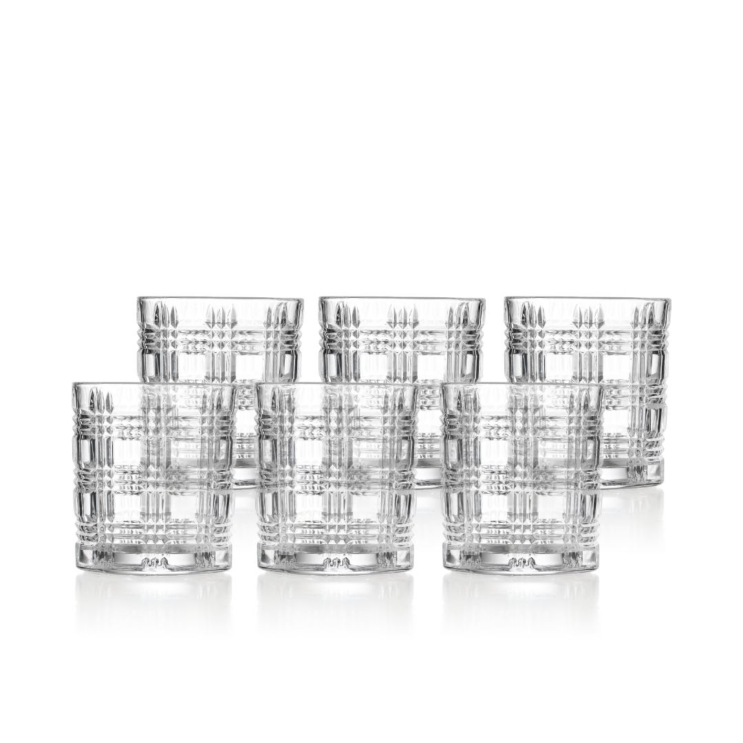 6 Fulham Crystal Glass Tumblers