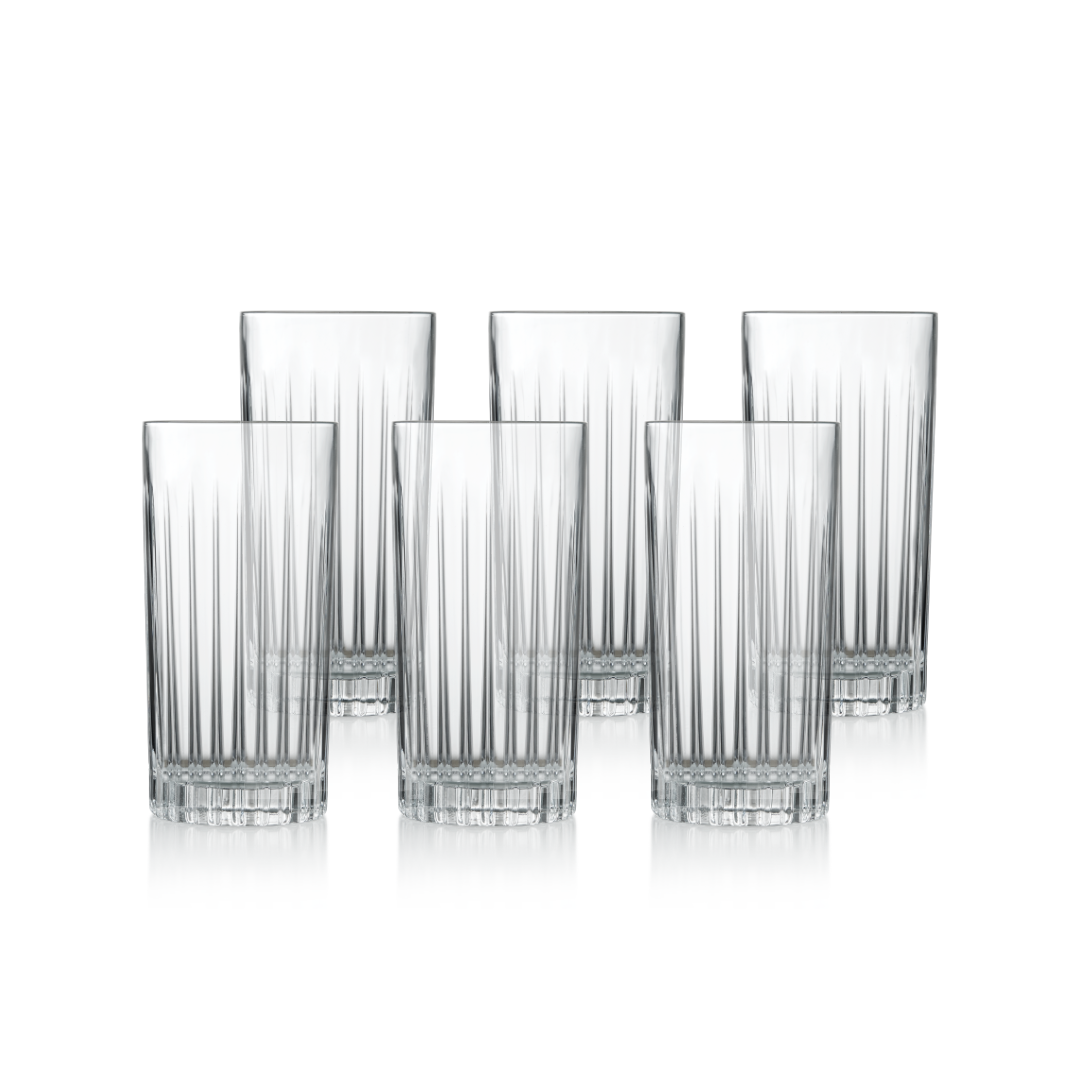 6 Hoxton Crystal Glass Highballs