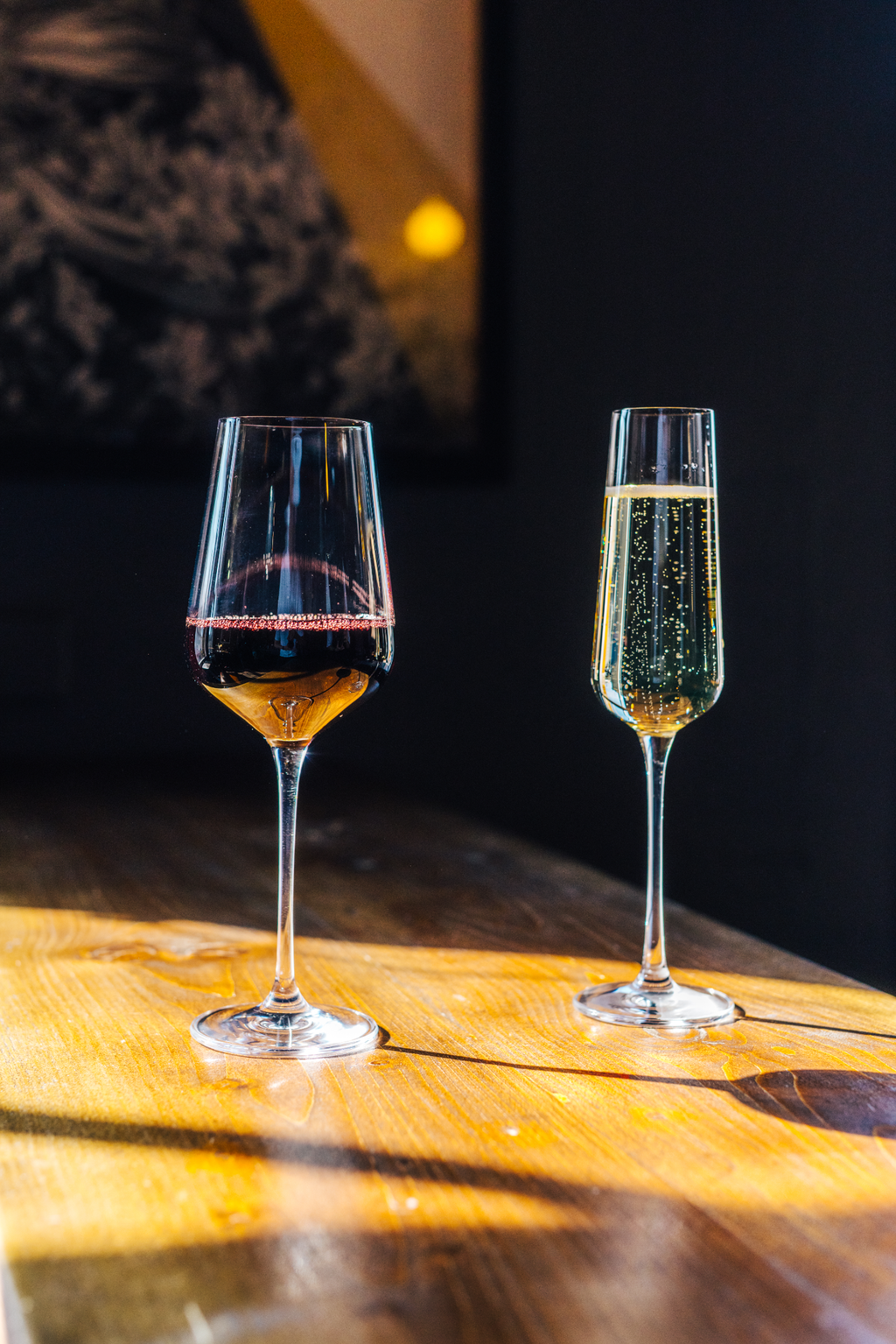 6 Chelsea Crystal Glass Wine Glasses