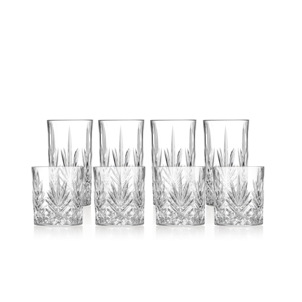 8 Mayfair Crystal Glasses