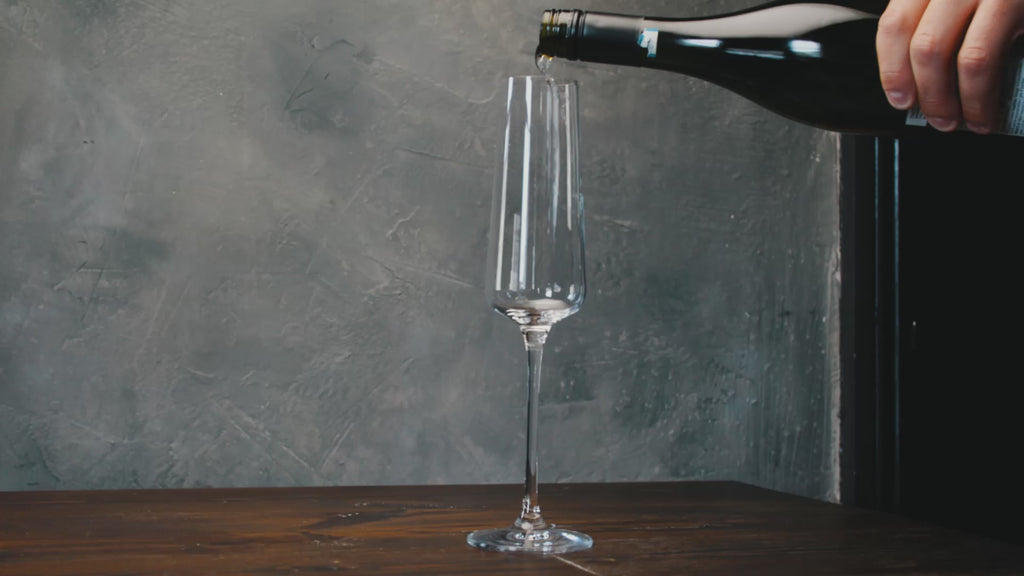 6 Chelsea Crystal Glass Champagne Glasses